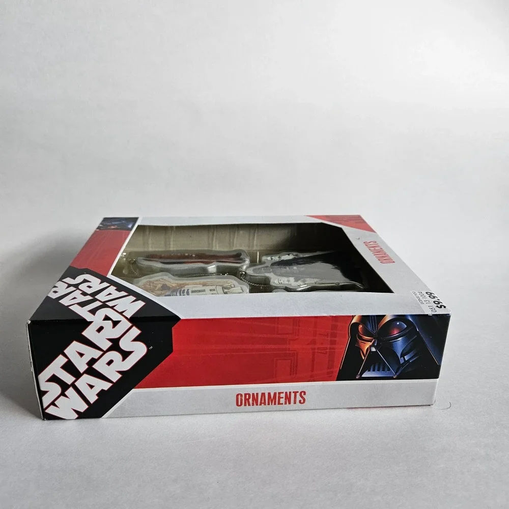 Star Wars 30th Anniversary Ornament Set 2007 Yoda Darth Vader R2-D2 C-3PO 4 Pack